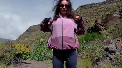 Mayaeyes Nature Streching with Mayaeyes Manyvids in Outdoor Voyeur Session