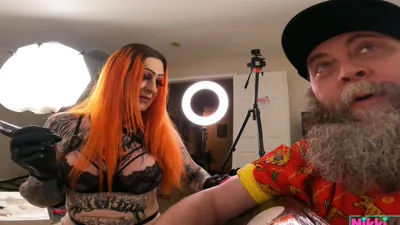 NikkiZee joins an alternativegirl orgy with strapon facials, gonzo, and more!