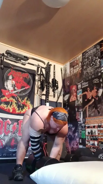 Anna K Powerlifter dominates and humiliates in exclusive bodysuit onlyfans video