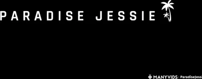 Paradise Jessie's ass stretched wide with a clear dildo