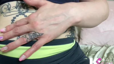 Kaiia Eve's intense teasing and denial will make you worship her bellybutton in close-up POV