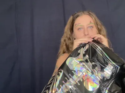 Bee Looner dominates Mylars in a real femdom fantasy with her real feet and kinky solo skills