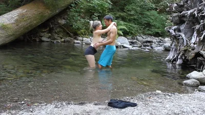 MandyBabyxxx gets naughty and makes out with her lover in a skinny dipping frenzy
