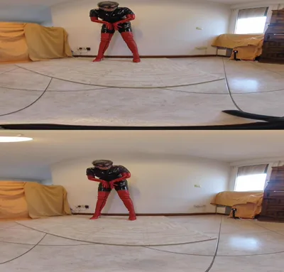 Mature_cunt fetish in VR: Cat'suit and boots in 3D