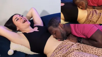 Watch Ebon Jasmin Jai Post's exclusive clip of herself in latex dominating and getting her belly wrenched