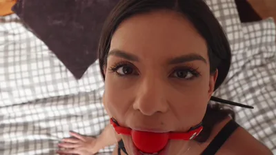 Zaramae Gags on a Big Load and Takes it Deep in Her Throat