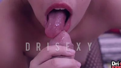 Sexy Sucking friend begs for a load on her face after giving a sloppy BJ in POV