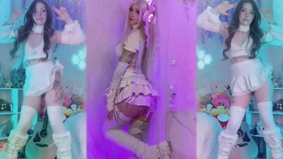 Xfeeefeee - I Need You Close - Petite Brunette Sits and Teases in Leather and Softcore