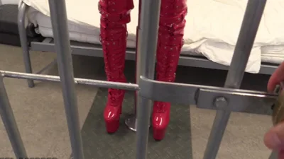 Anc1Lla One Bar Prison In Prison: Dark Fashion Fetish In Leather Andcollar