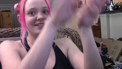 Nerdygirl gets her tight pussy stretched by a massive dong in multiple viewings