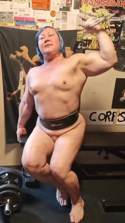 Watch Anna K Powerlifter dominate & humiliate with her curvy body in sexy latex