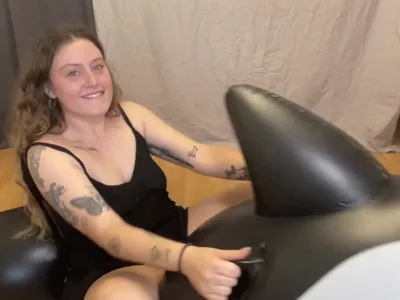 Bee Looner dominates Aka Beelooner in a kinky solo session with her overinflated Orca