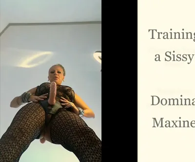Maxxxine Sissy Training: A POV cum-filled strapon session