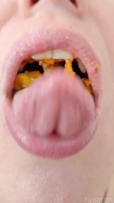 Watch Clips4Sale's twisted mouth eat food in exclusive femdom clip