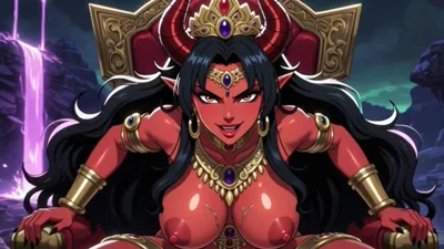 Nude fantasygirls demon magic purple cave, Queen and Purple Caves in movie!