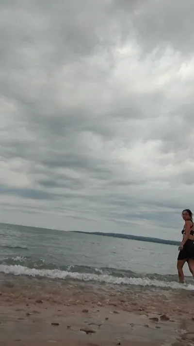 Watch Savage Siren's tattooed petite body swim in a lake in a wild outdoor adventure!