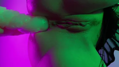 Scarlet Chase gets kinky with her favorite toys in fishnets & tight ass
