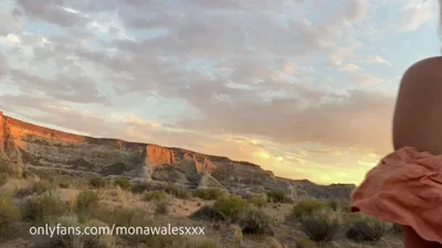 Watch Mona Wales squirt uncontrollably in the Sunset with her many vids