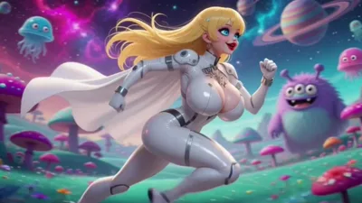 FantasyZone captain Nova's hot alien fantasy: Song and animation from Ai animation