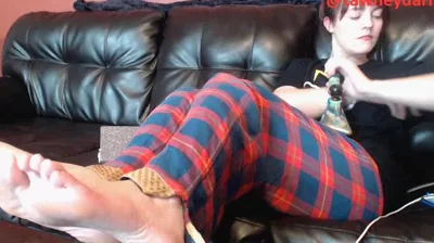 Tawney ignores you & smokes with her feet in your face