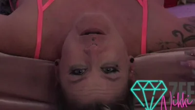 NikkiZee gets roughed up and cummed in her eyes