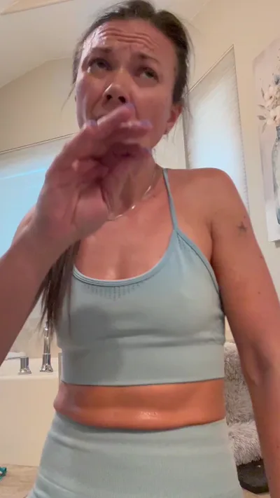 Scorpiostephie's hot homemade video: Sweaty Face and Natural Tits Only Fans Can Witness!