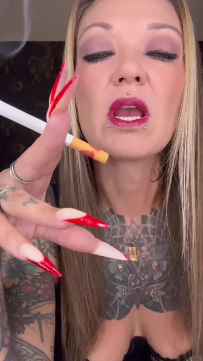Smoking Vixen dominates in exclusive femdom clip from Onlyfans video