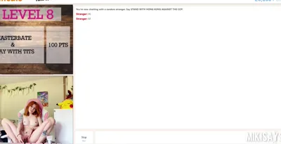 Shy Teen Goes Wild: The Omegle Points Game with Her Hairy Pussy