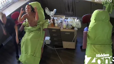 Hidden Zone spycam footage of upskirt voyeuristic action in beachcabin