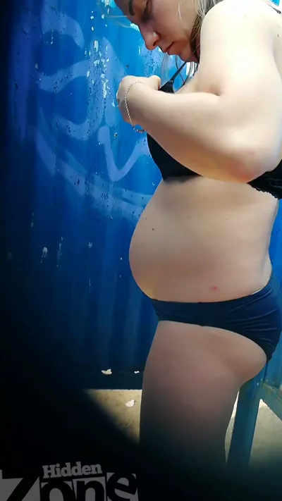 Hidden Zone's Bc2888 takes a steamy shower in the beachcabin's upskirt footage