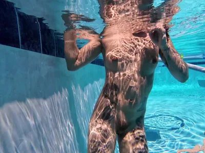 TheUnlimitedGroup enjoys poolside nudity & underwater fetish fun with nudity & nudity in the pool