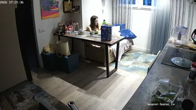 Miranette gets a late morning surprise from her voyeur neighbor in the living room