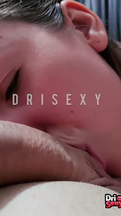 Ease the day with a hot brunette's dri sexy mouth