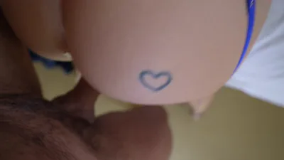 Secretcrush's Tight Teen Body gets a nasty creampie in her fishnet bikini