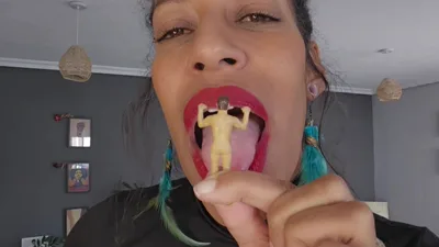 GoldenLace gets revenge on her Housemate by shrinking in a vore frenzy