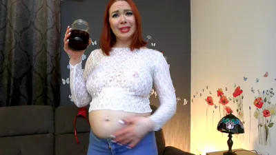 Kylee Nash's chubby belly explodes in Outgrown Clothes!