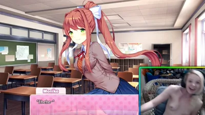 Nerdygirl gets naughty in part 1 of Let S Play Nude Dok Doki