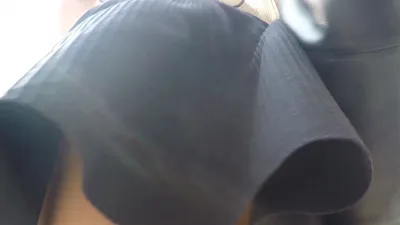 Hidden Zone Up4252 caught on spy camera in beachcabin shower - upskirt action!