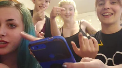 Degrading Tawney Manyvids in a steamy four-way with small testicles