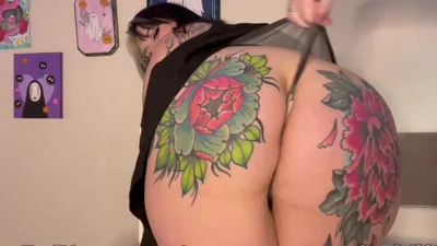 Nerdgibbler's smoking hot lesbian BBW gets spanked and dominated in wedgie-fest