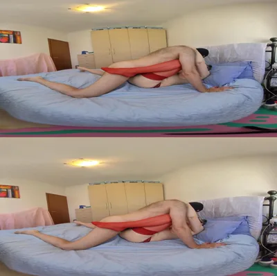 Mature cunt in stockings ruined by many virtual reality cocks