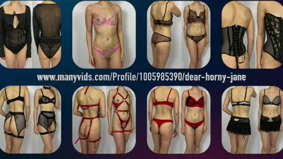 Dear Horny Jane's many custom videos - watch her get down and dirty in her outfit!