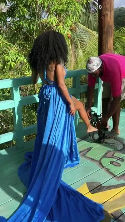 Sarai Minx's OnlyFans Video: Aka Saraiminxvip, a private swing photoshoot in Ocho Rios Jamaica with