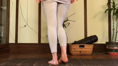 Watch Mona Wales, the hot MILF, get naked and do yoga in JOI