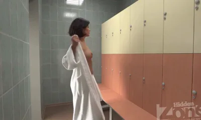 Ai075 caught up in a hidden shower in the beachcabin