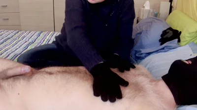 Mature_cunt gets destroyed in Winter Gloves CFNM tease & denial