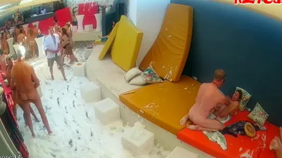 Hidden Zone reveals its upskirt spy camera footage of beachcabins getting naked and wet in the shower