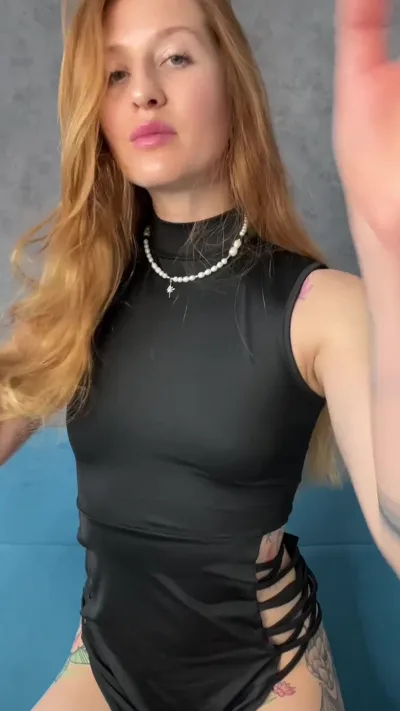 Watch the onlyfans exclusive sleeping beauty dominate and seduce you in a high slit dress