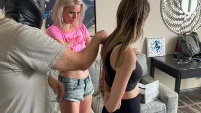 London Kody and her sisters get tied up and taught a lesson by their kinky master