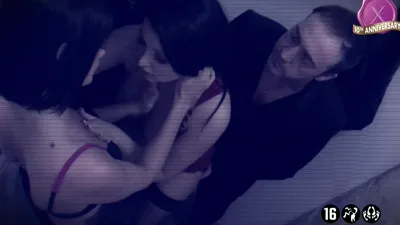 Claire Castel, Rico Simmons, Anna Polina & J.P.X. take turns on guyScene 6